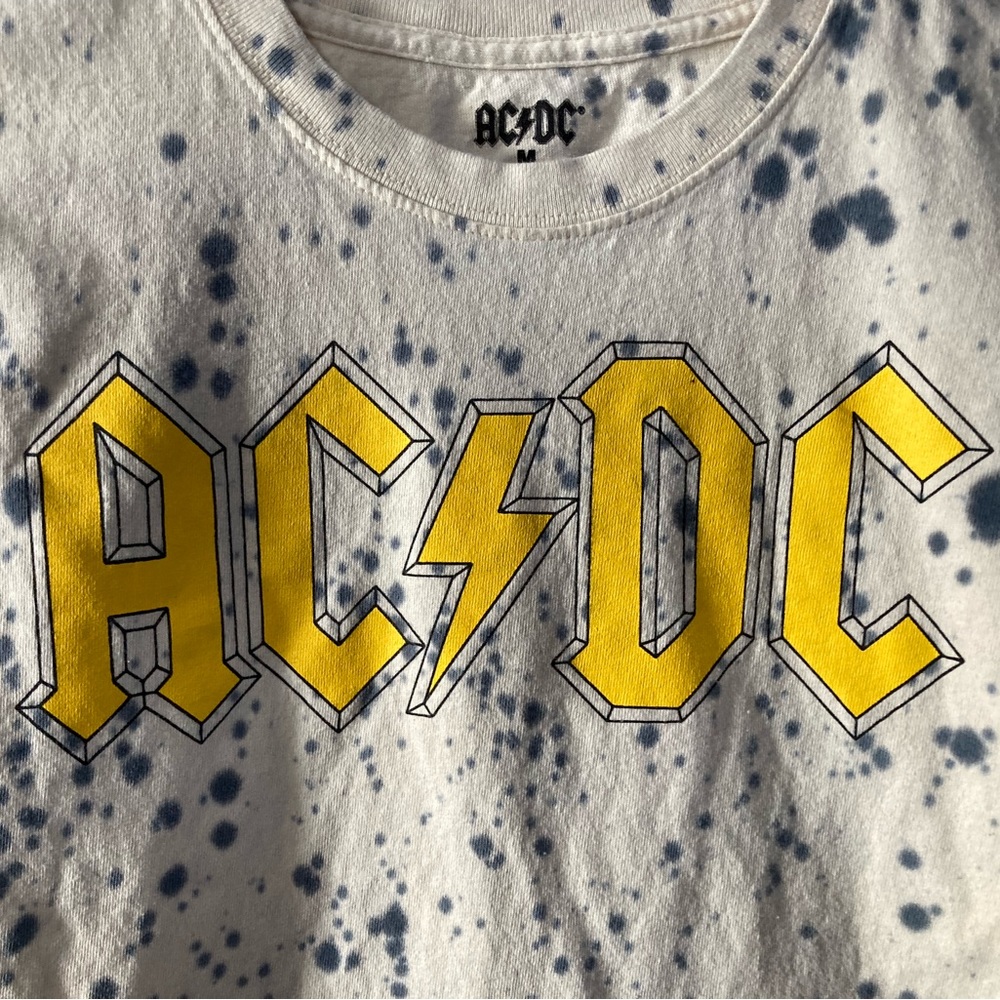 Tie dyed AC/DC t shirt